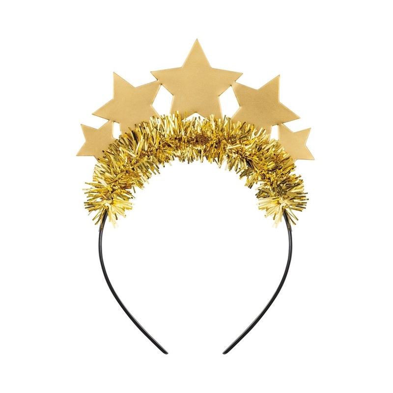 Gold Star Headband, 1 Count