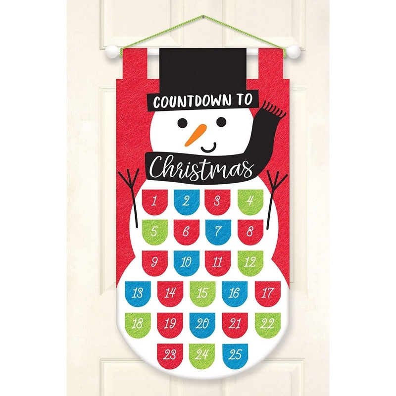 Hanging Advent Calendar, 21 1/2 x 12 Inches, 1 Count