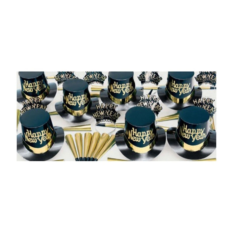 Happy New Year Gold Dust Party Kit for 25 People, 1 Count
