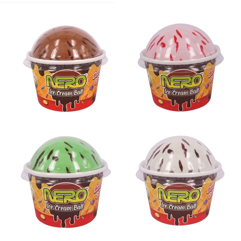 Ice Cream Bounce Ball, 2,6 Inches, Assortment, 1 Count