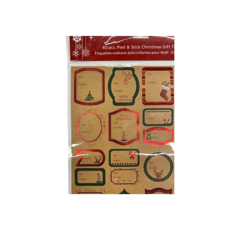 Kraft Gift Tag, 40 Count