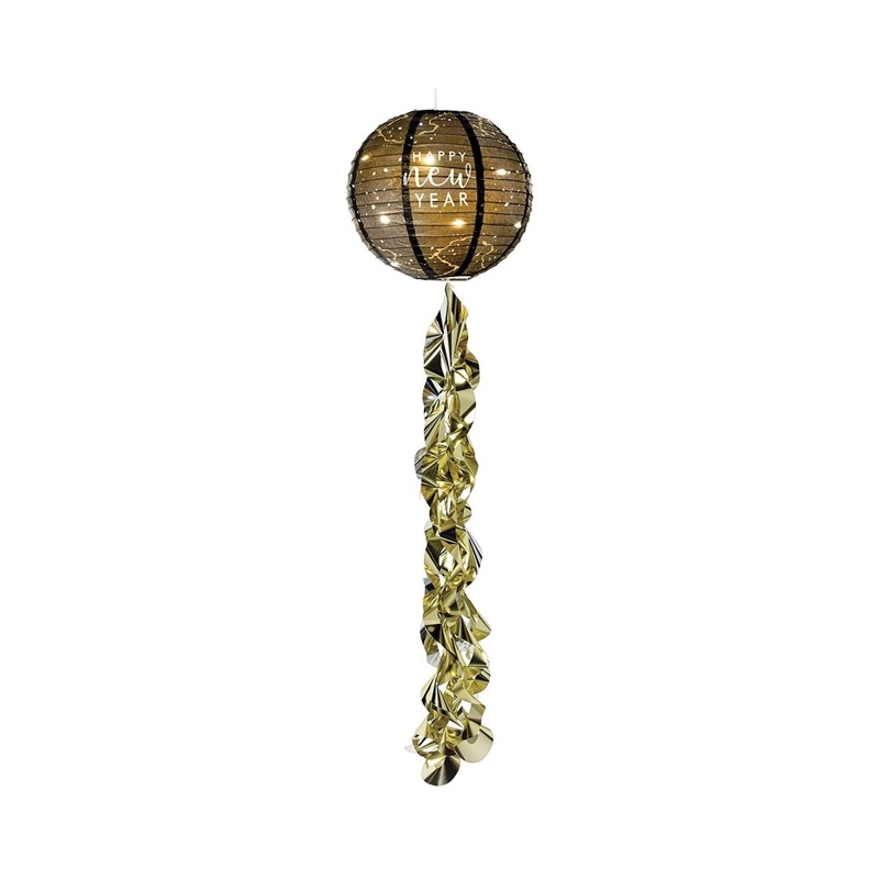 New Year's Light Up Lantern, 9 1/2 inches, 1 Count