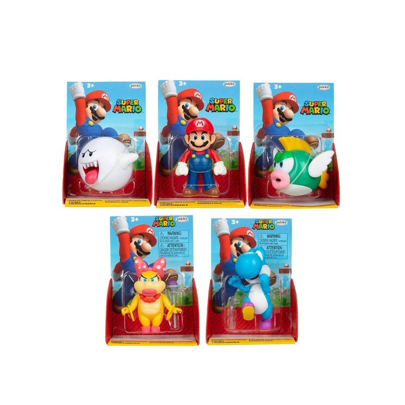 Nintendo Super Mario Figure, 2,5 Inches, Assortment, 1 Count