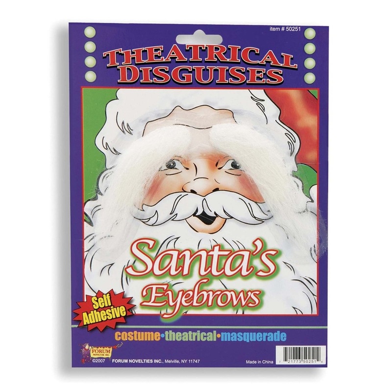 Santa's Eyebrows, White, 1 Count
