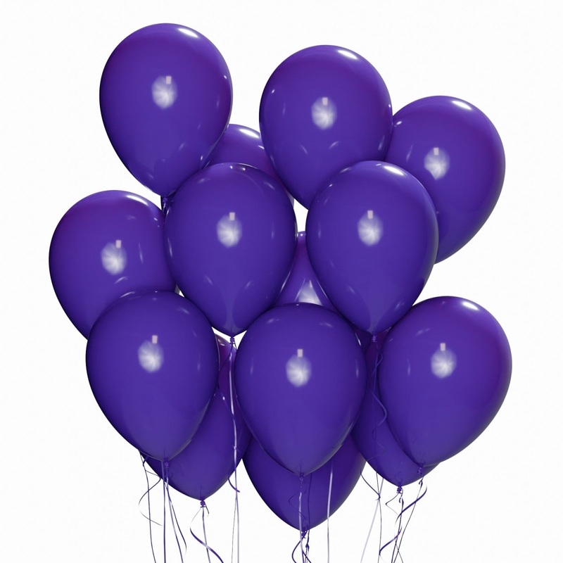 Violet Latex Balloon, 12 Inches, 72 Count