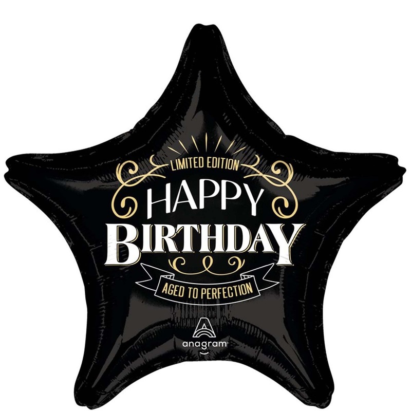 Better with Age, Happy Birthday Star Supershape Foil Balloon, 32 Inches, 1 Count