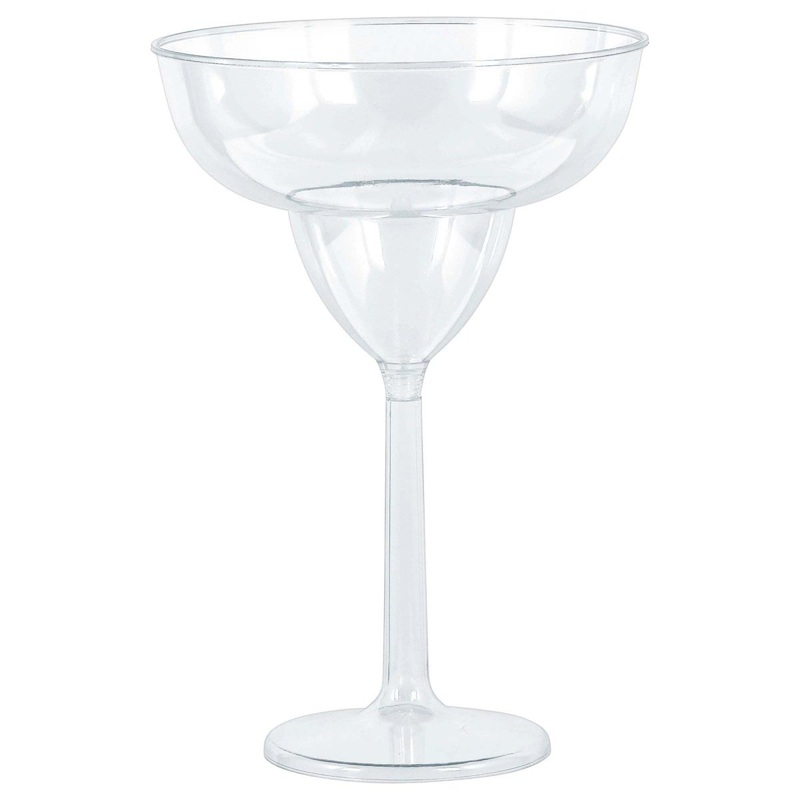 Clear Jumbo Margarita Plastic Glasses, 30 Oz, 4 Count
