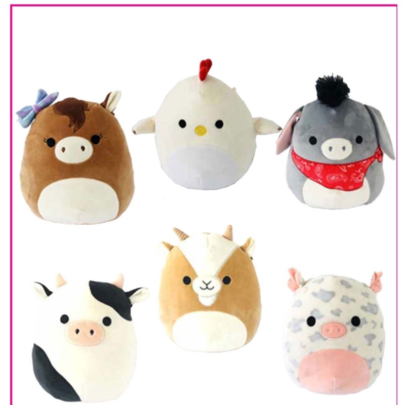 Farm Squishmallow Plush, 8 Inches, Assortment B, 1 Count