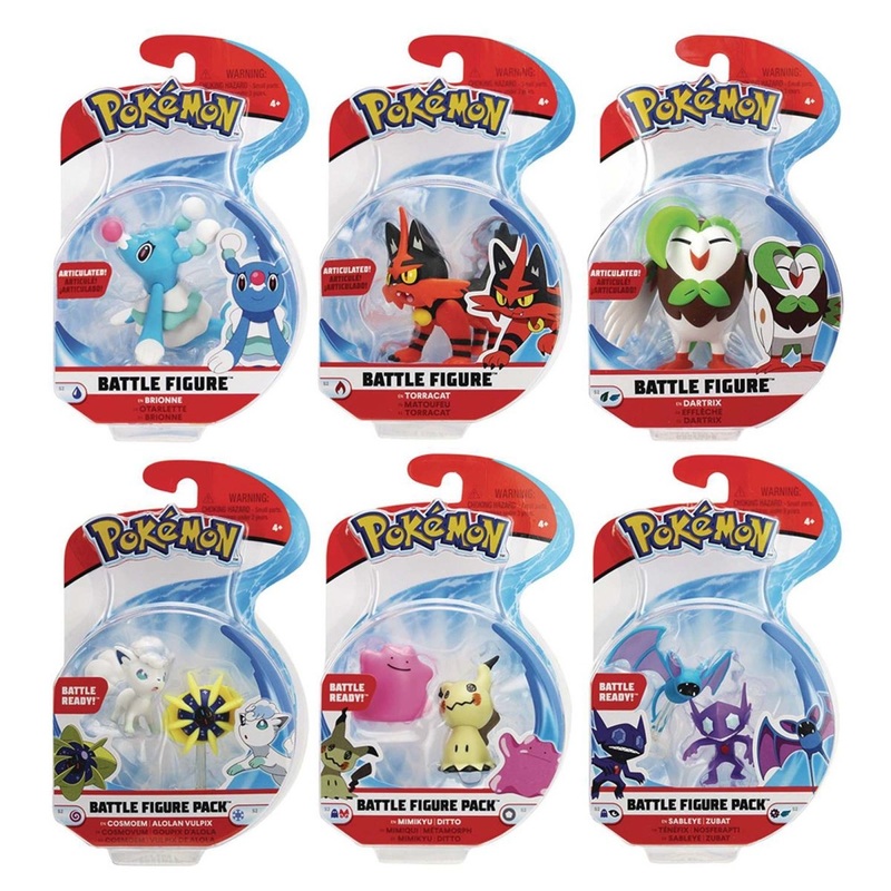 Pokmon Battle Figure, 2 Inches, Assortment, 1Count