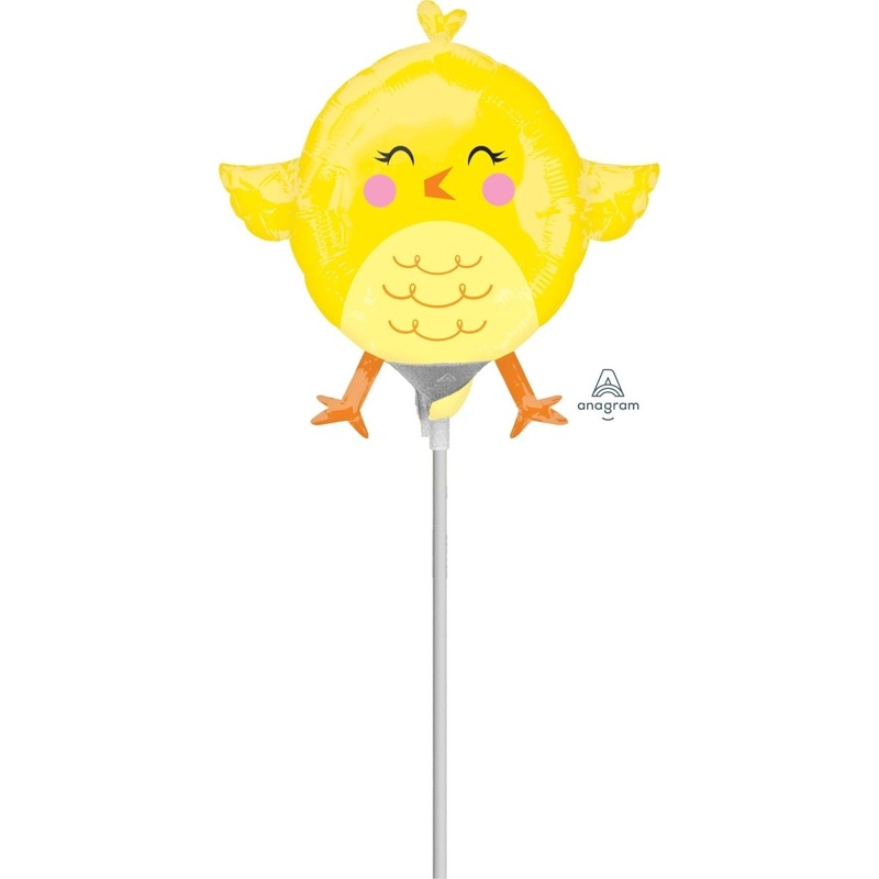 Air Filled Easter Chicky Foil Balloon,14 Inches, 1 Count