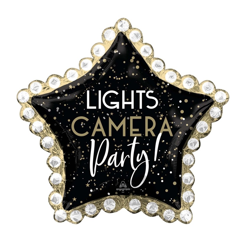 Awards Night Star Shaped Supershape Foil Balloon, 34 Inches, 1 Count