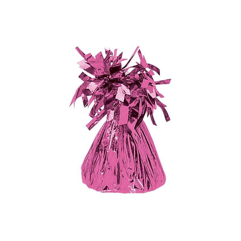 Bright Pink Foil Balloon Weight, 1 Count
