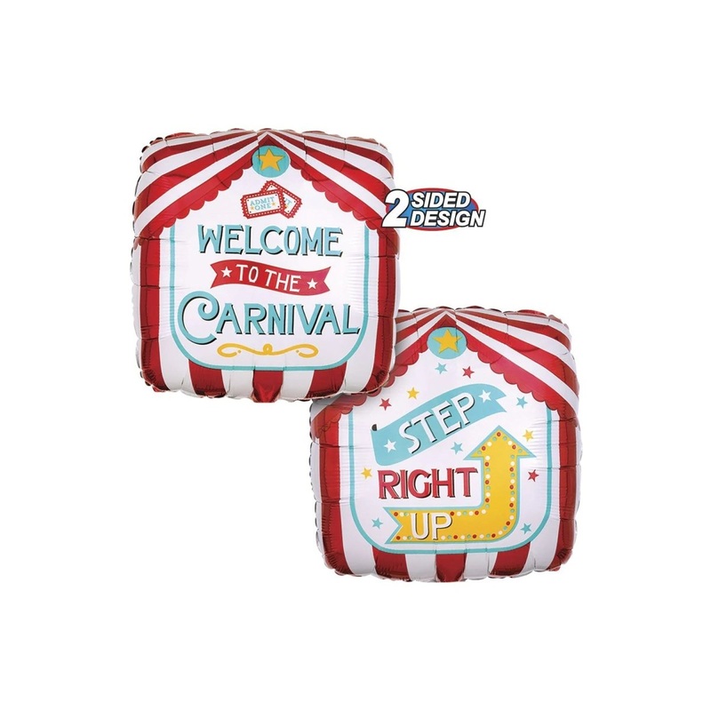 Carnival Foil Balloon, 18 Inches, 1 Count