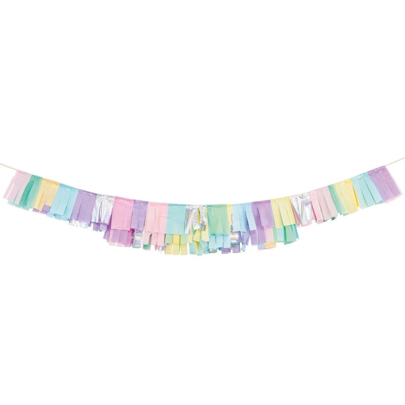 Digital Game Garland with Tissue Fringe, 8 x 72 Inches, 1 Count