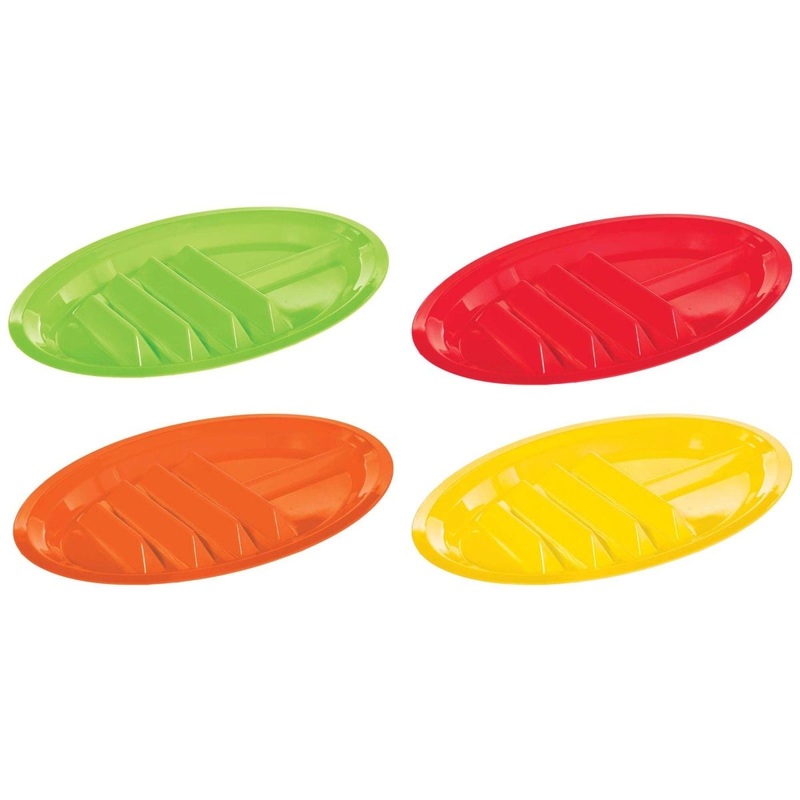 Fiesta Divided Plates, 4 Count