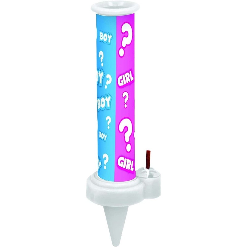 Gender Reveal Party Poppers Cake Topper with Confetti, 1 Count