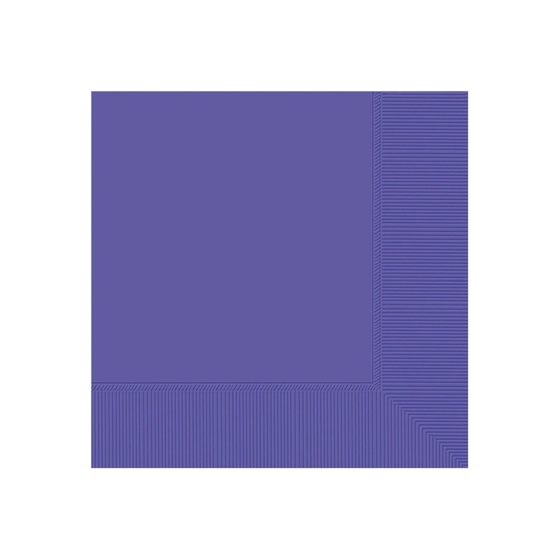 New Purple Small Beverage Napkins, 40 Count