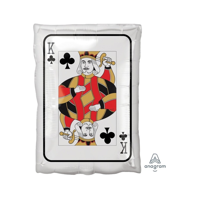 Roll the Dice King and Ace Foil Balloon, 18 Inches, 1 Count