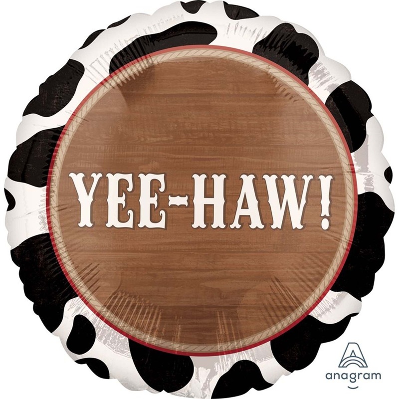 Yeehaw Foil Balloon, 17 Inches, 1 Count