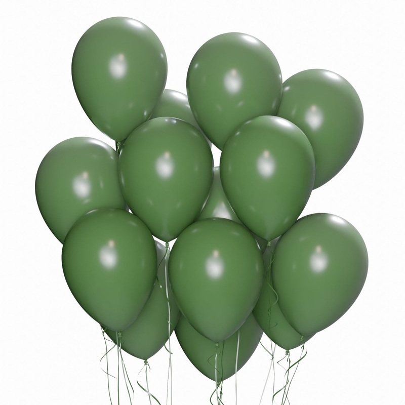 Avocado Green Latex Balloons, 12 Inches, 72 Count