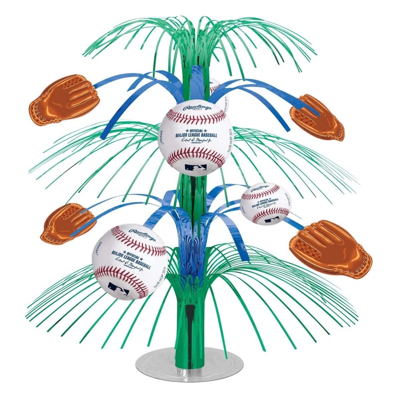 Baseball Cascade Table Centerpiece, 18 Inches, 1 Count