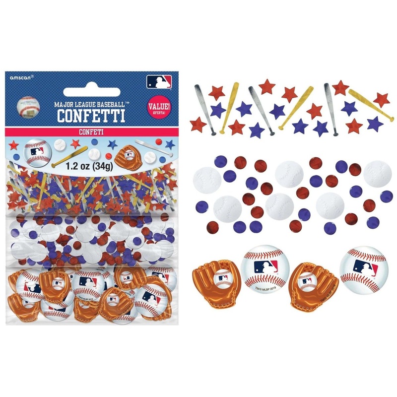 Baseball Confetti, 1.2 Oz, 1 Count