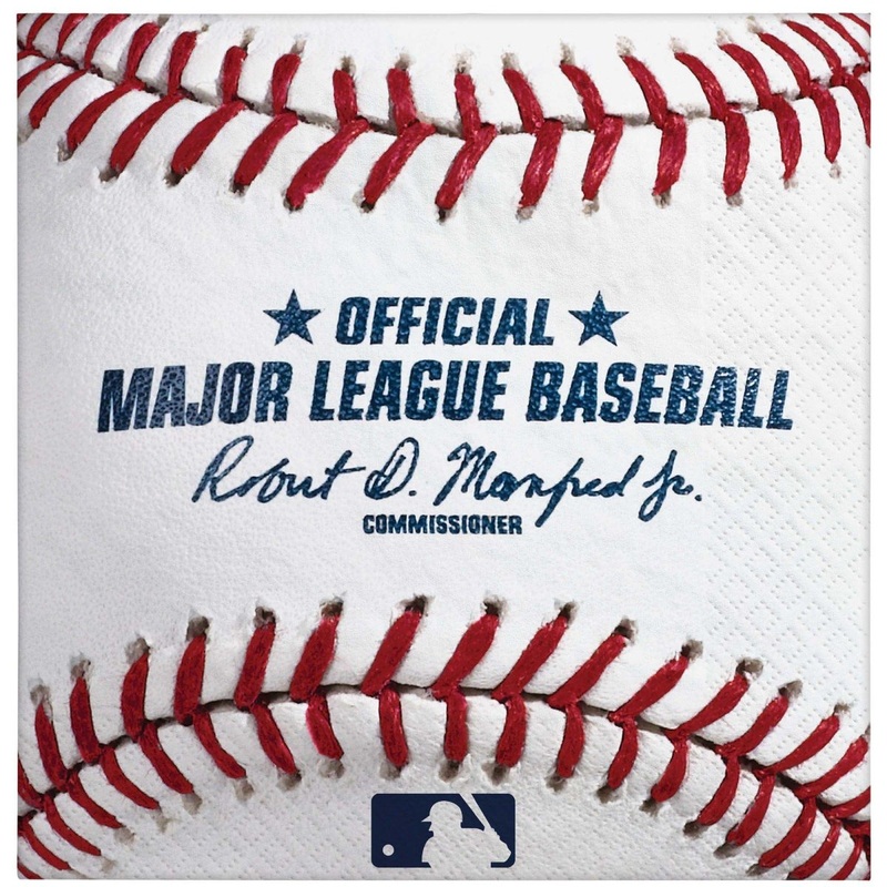 Baseball Large Lunch Napkins, 16 Count