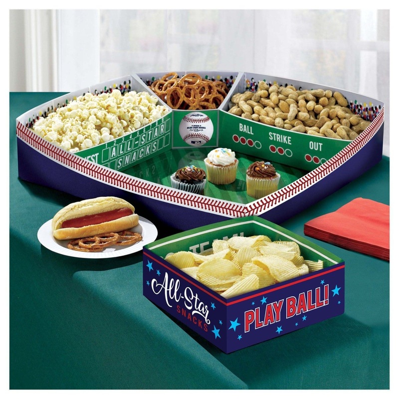Baseball Paper Snack Stadium, 19 x 19 Inches, 1 Count