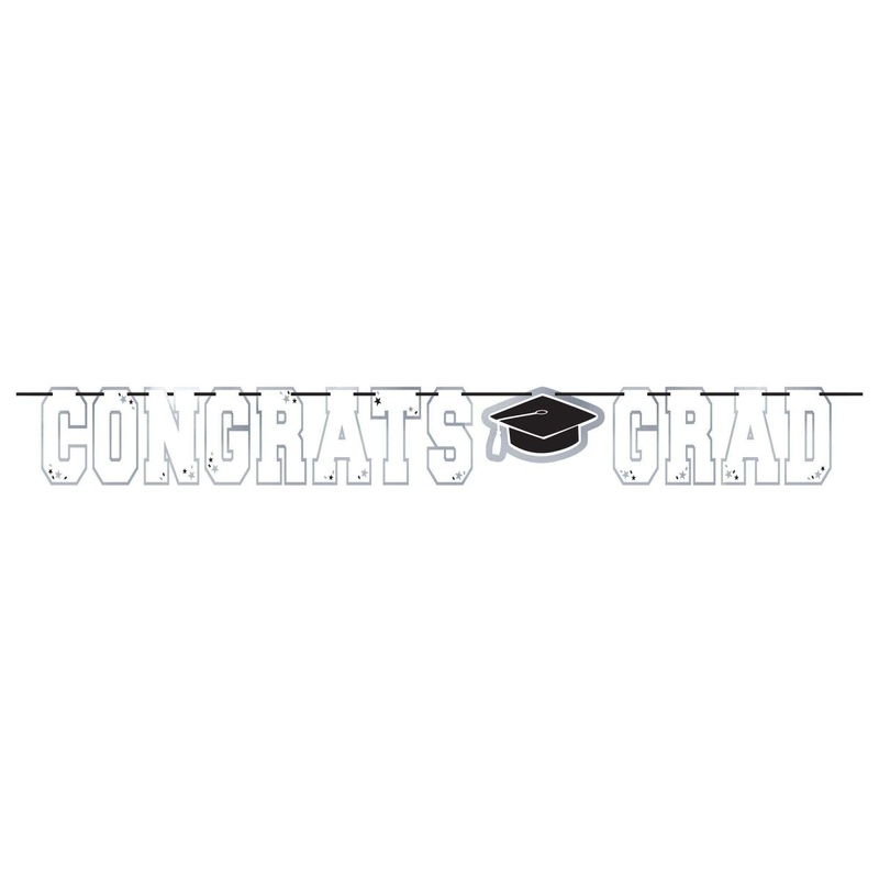 Graduation Letter Banner, 144 x 8 Inches, 1 Count
