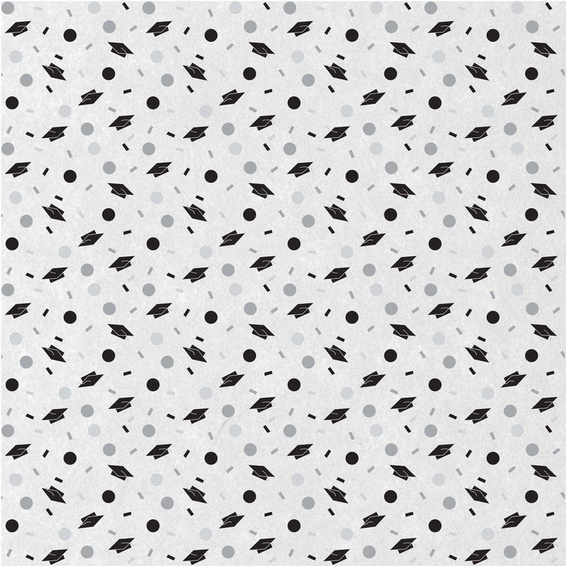 Graduation Tissue Paper, 20 x 20 Inches, 8 Count