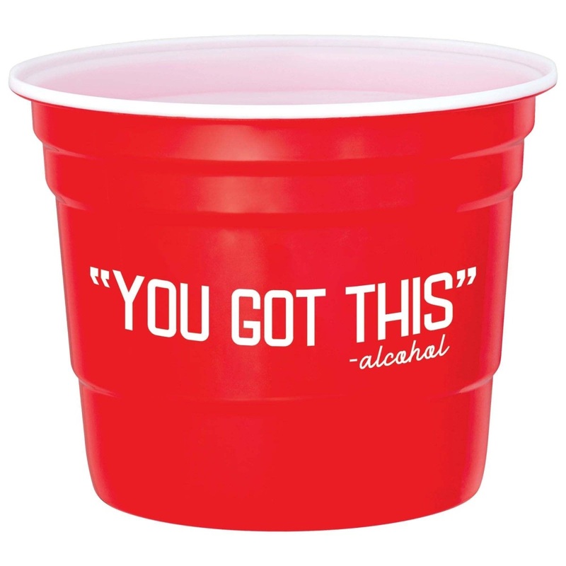 Graduation "You got this" Red Ice Bucket, 6 L, 1 Count