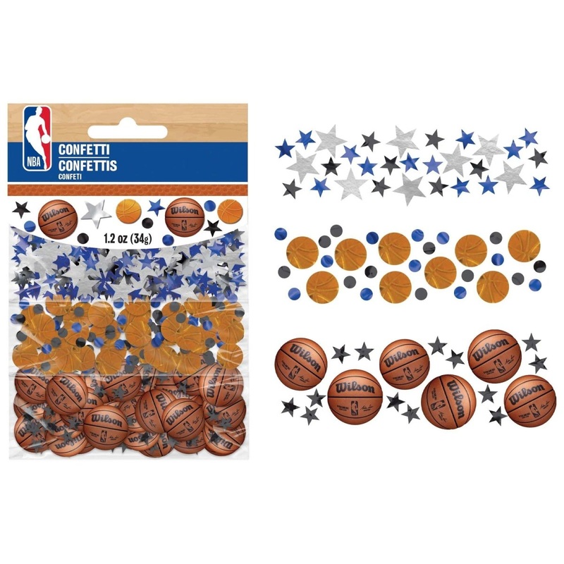 Basketball NBA Confetti, 1.2 Oz, 1 Count