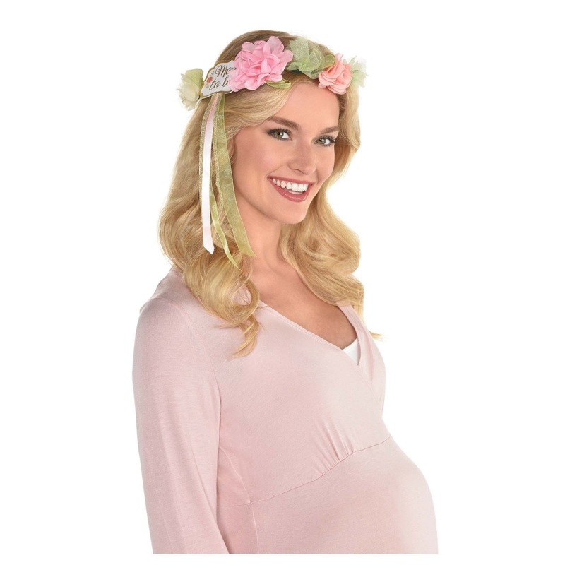Floral Baby Mom to Be Head Garland, 7 Inches, 1 Count