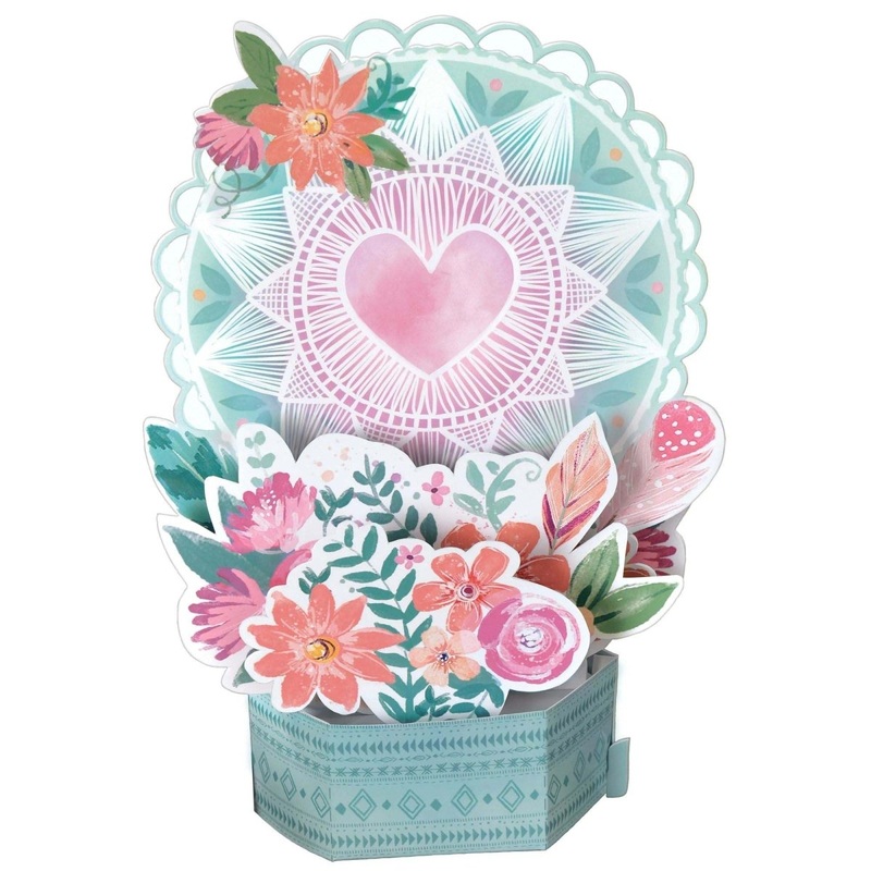 Free Spirit Birthday Paper Table Centerpiece, 10 x 7 Inches, 1 Count