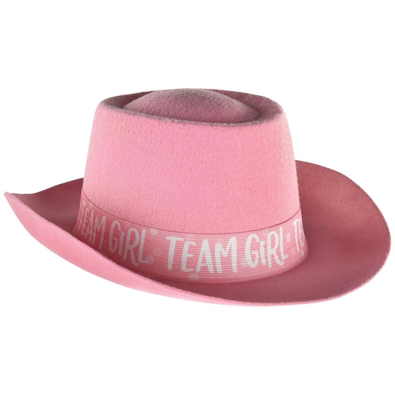 Gender Reveal Pink Felt Hat, 1 Count