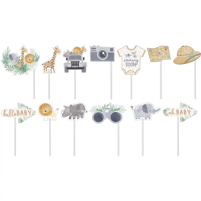 Soft Jungle Photo Props, 13 Count