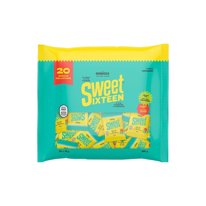 Sweet Sixteen Candies Snack Size, 300 g, 20 Count