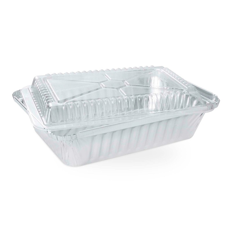 Titan Foil Take Out Pans with Covers, 8 x 5.5 Inches, 3 Count