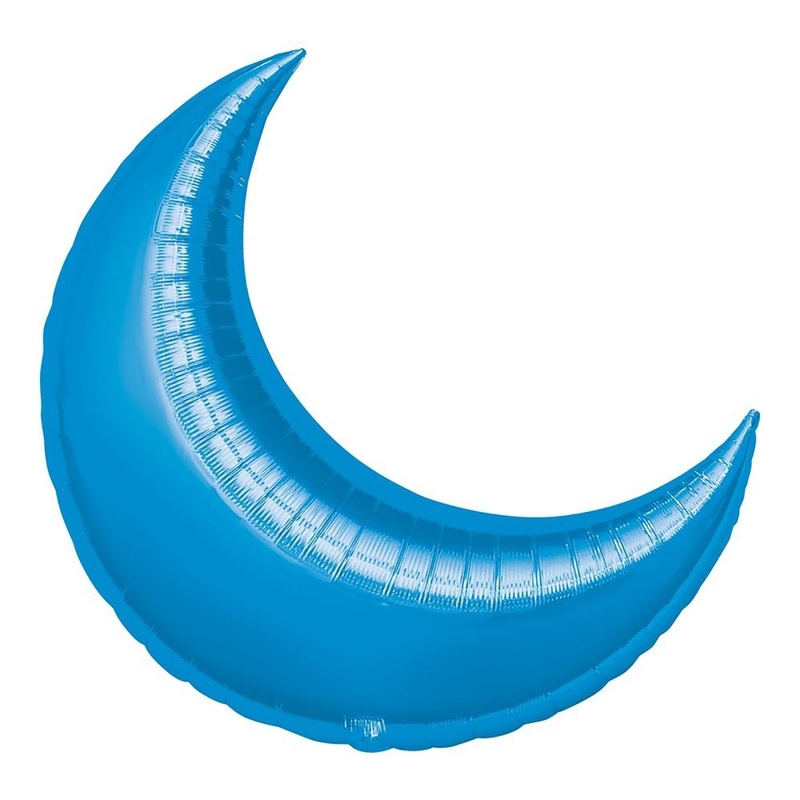 Blue Moon Supershape Balloon, 35 Inches, 1 Count