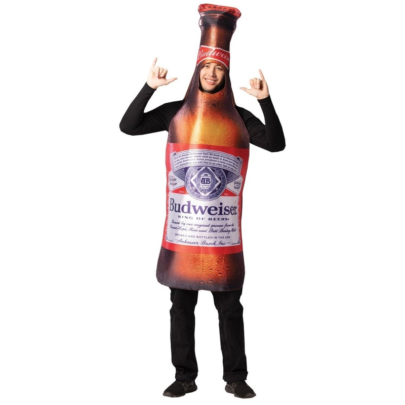 Budweiser Bottle Costume for Adults One Size