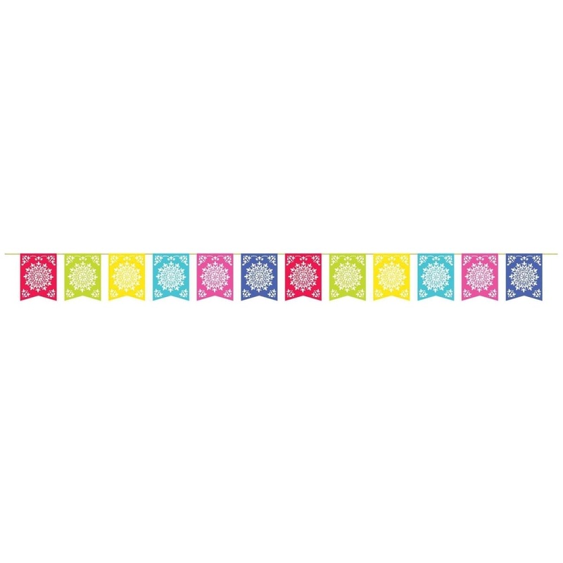 Fiesta Del Sol Flag Banner, 144 x 12 Inches, 1 Count