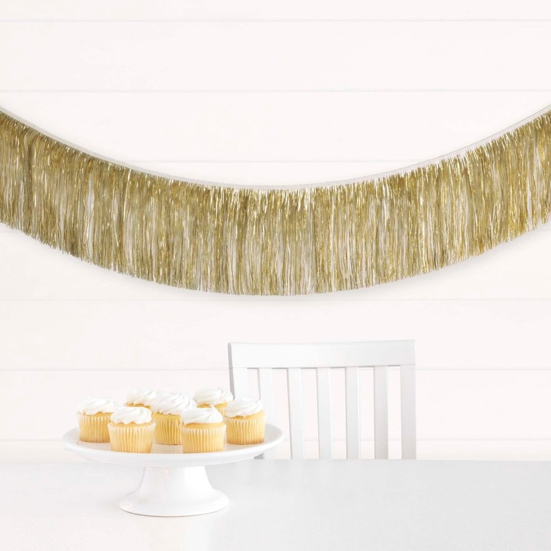 Gold Fringe Garland, 72 Inches, 1 Count