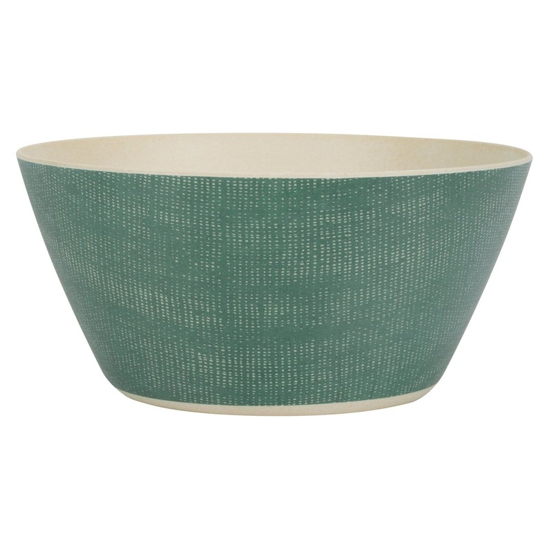Green Bamboo Melamine Bowls, 3 Count