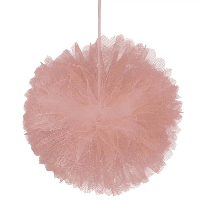 Love & Leaves Pink Tulle Fluffies, 12 Inches, 3 Count