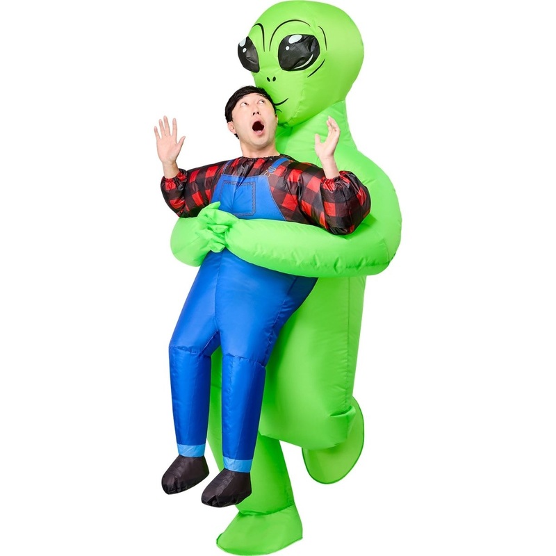 Alien Abduction Inflatable Costume with Mask for Adults One Size