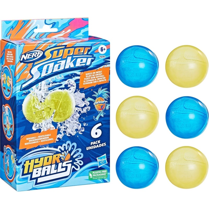 Nerf Super Soaker Hydro Balls, 6Count