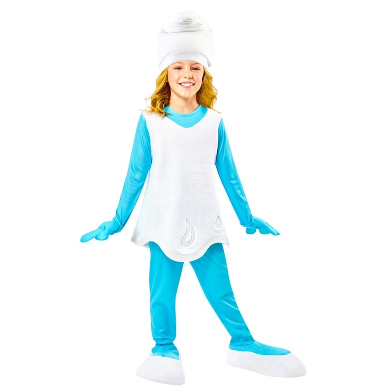Smurfette Costume for Kids, Jumpsuit S