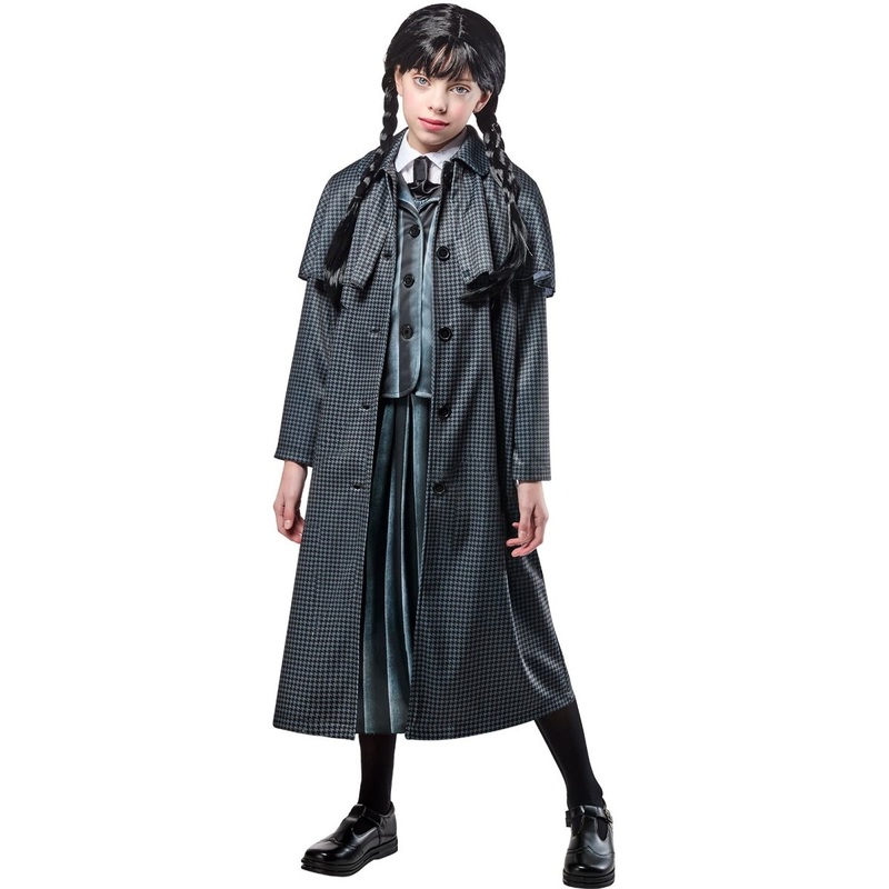 Wednesday Addams Costume Coat for Kids S