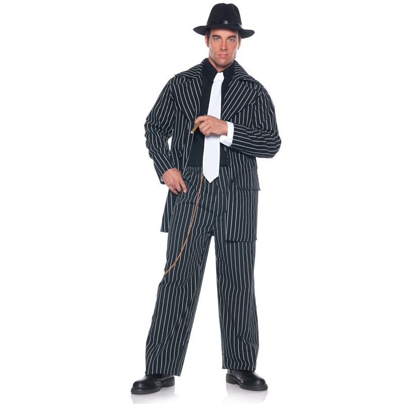 Zoot Suit Gangster Costume for Adults One Size