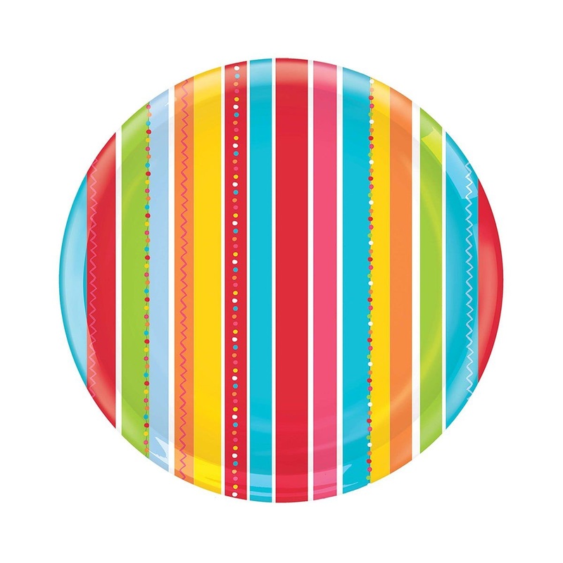 Fiesta Round Plastic Platter, 13 Inches, 1 Count